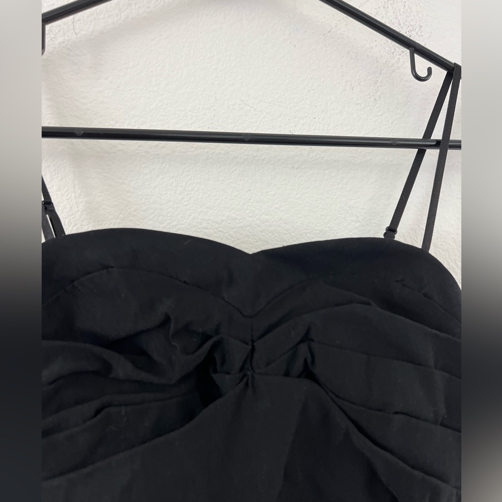 Ruby Rox Black Ruched Sweetheart Mini LBD Dress Size 3 - Picture 3 of 11